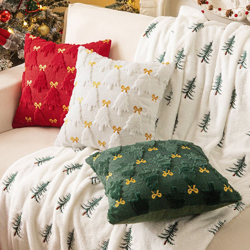 Weihnachtsbaum Bogen Wohnzimmer Sofa Kissen Dekorative Plüsch Kissen_voghion.com