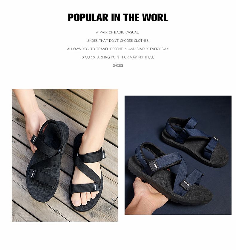 Sandali da spiaggia, scarpe 2025, nuovi sandali sportivi estivi casual in stile coreano da uomo, ciabatte da studente_voghion.com