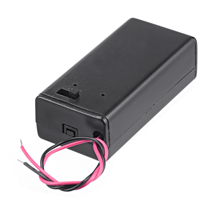 2023 New 1pc 9 Volt Box Pack Power Toggle Black 9V Battery Holder With ON/OFF Switch Lid Cover For 1 Piece 6F22 PP3 9v Battery_voghion.com