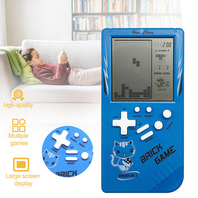 Gioco di mattoni con schermo grande da 3,5 pollici, classico giocattolo di decompressione nostalgico tenuto in mano_voghion.com