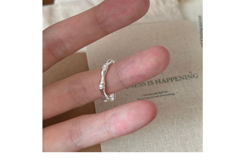 S925 Sterling Silver Lace Brushed Plain Ring Ring For Women Does Not Fade Niche High-end Sense Light Luxury Versatile Open Jewelry New_voghion.com