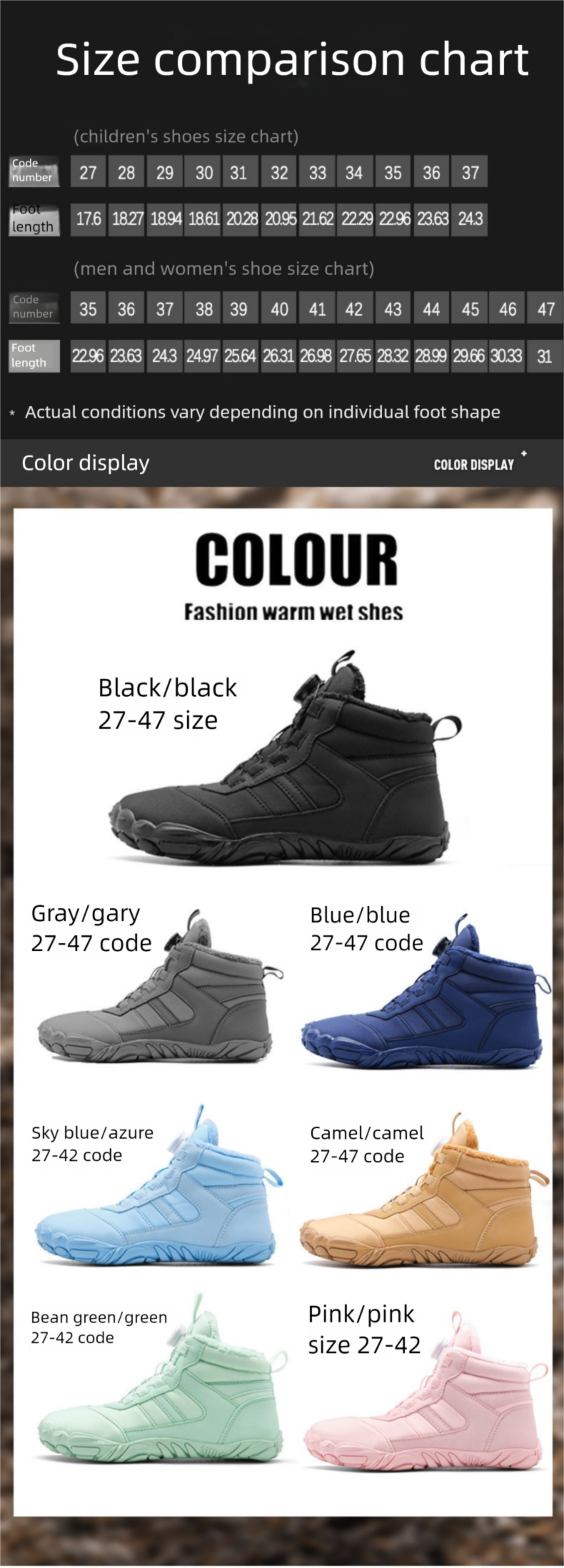 Winter New Cross-Border Snow With Fleece Lining, Thickened Warm Shoes For Men Women, Casual And Comfortable Couple's_voghion.com