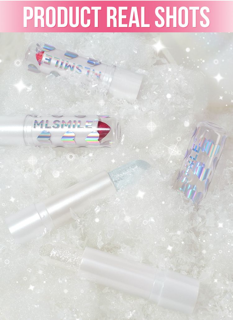 MLSMILE 6 Color Star Pearl Lipstick Moisturizing Easy To Color Fine Shimmer White Valentine's Day Lipstick Lipstick_voghion.com