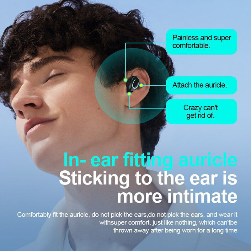 1 Set Headsets Digitalanzeige Wasserdicht Verzögerungsfrei Stabile Übertragung Anruffunktion Bluetooth 5.2 Drahtlose Kopfhörer_voghion.com