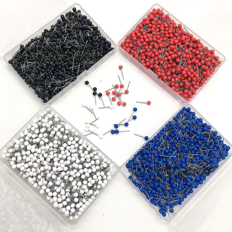 Factory direct office cork board fixed multi-color metal rose gold plastic pin ball ground pin_voghion.com