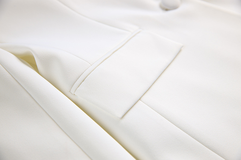 Giacca da abito di media lunghezza, resistente e di alta qualità, da donna, pantaloni a gamba larga, pantaloni alla moda, strass, abito INS caldo in due pezzi_voghion.com
