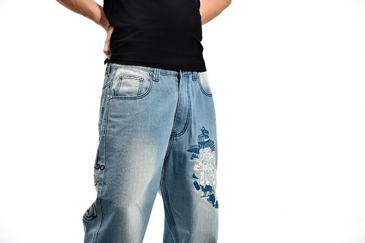 Übergröße Herren Kleidung Trendy Herbst und Winter Neue Lose Übergröße Fat Guy Hip Hop Big Size Skateboard Hosen_voghion.com