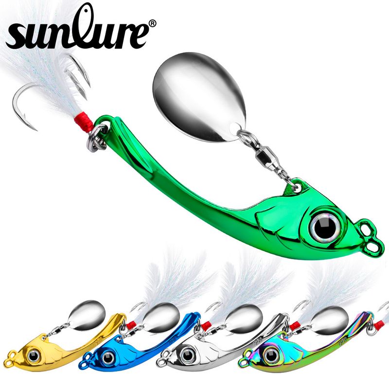 Long Casting Vibrating Swim VIB Zinc Alloy Fishing Spinner Sequin Topmouth Culter Bass Lure Bait_voghion.com