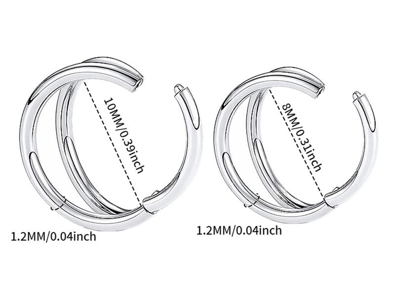 Nasenringe, Creolen, Doppelseptumringe, Knorpel-Creolen, Piercings, offene, gestapelte Nasenringe für Damen und Herren_voghion.com