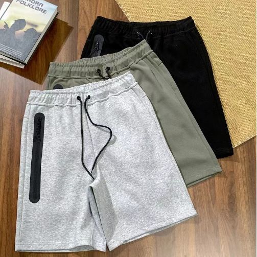 Men's Clothing 2024 Summer New Casual Sports Breathable Cotton Drawstring Front Side Zipper Multicolor Men's 172 Shorts_voghion.com