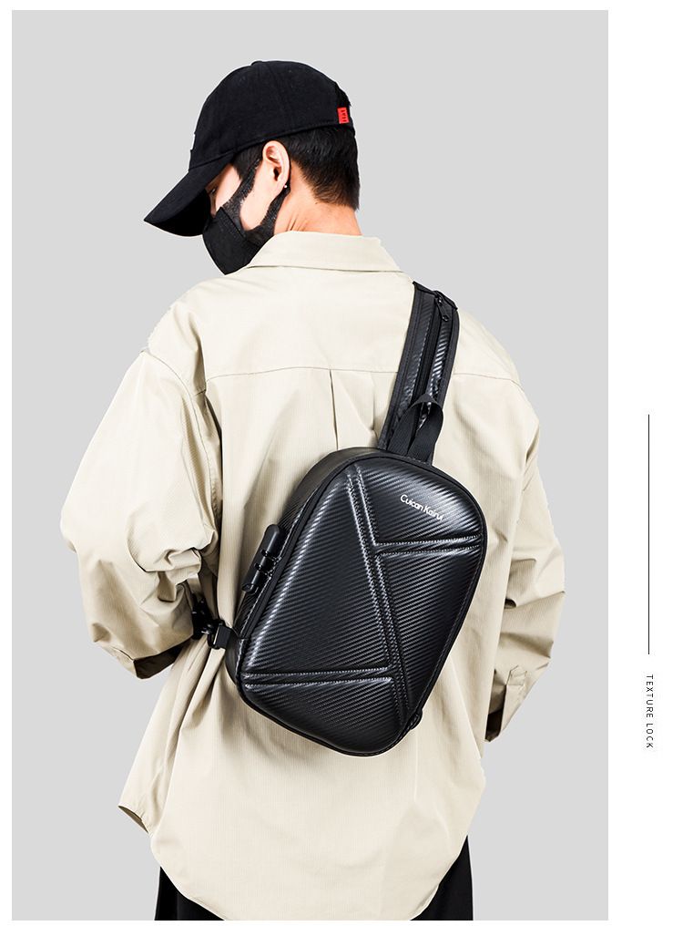 Men's Premium Nylon Crossbody Bag - Ultra-Lightweight & Durable Shoulder Sling With Laptop Compartment For Urban Commuting_voghion.com