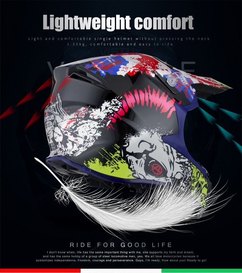 E-scooter helmet ECE Mountain Racing Hipster Cool off-road helmet Kart ATV helmet_voghion.com