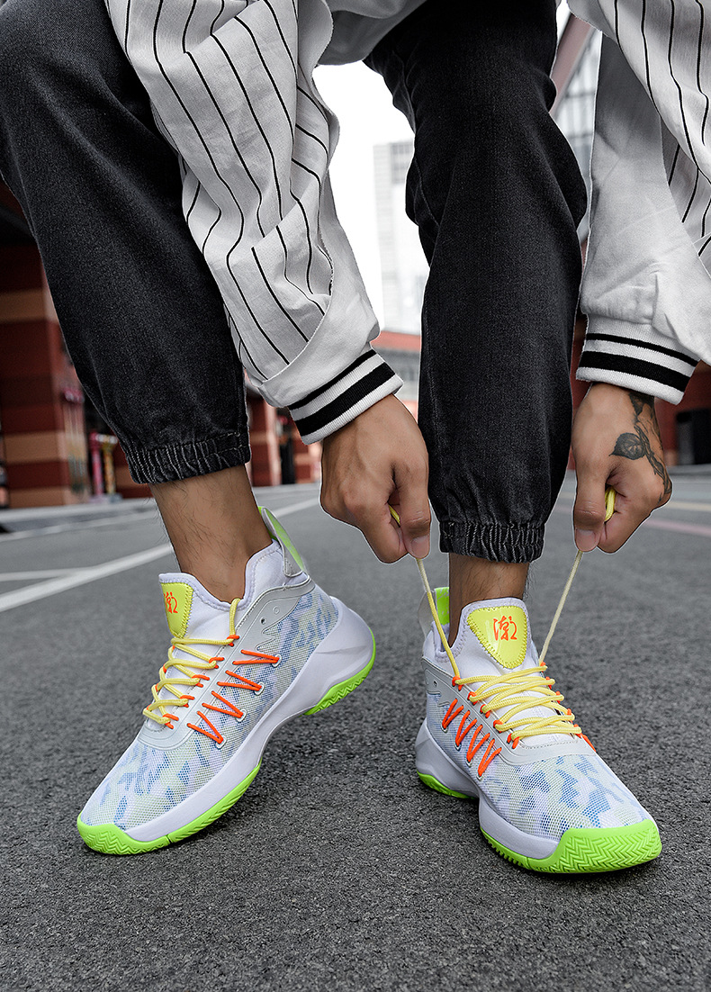 Men's shoes basketball shoes mesh surface breathable student running shoes soft soles sneakers low top non-slip sports shoes_voghion.com