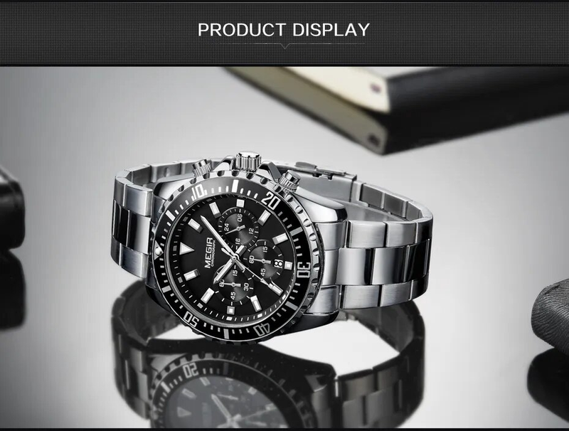 Reloj de pulsera militar con cronógrafo de acero inoxidable de cuarzo para hombre, de lujo, para negocios_voghion.com