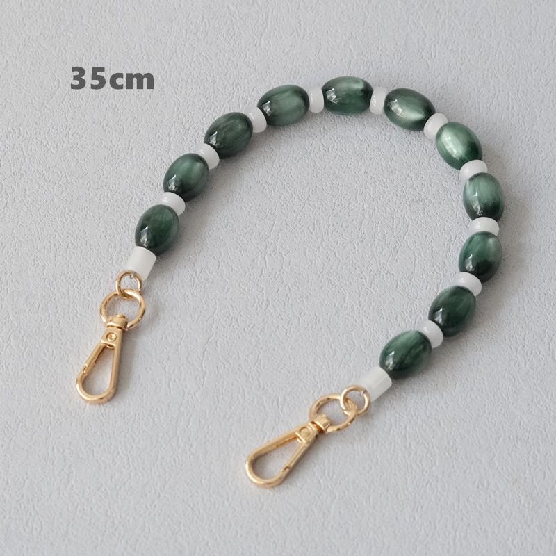 Thick Shoulder Strap Accessories Cat's Eye Stone Bag Resin Short Acrylic Phone Chain_voghion.com