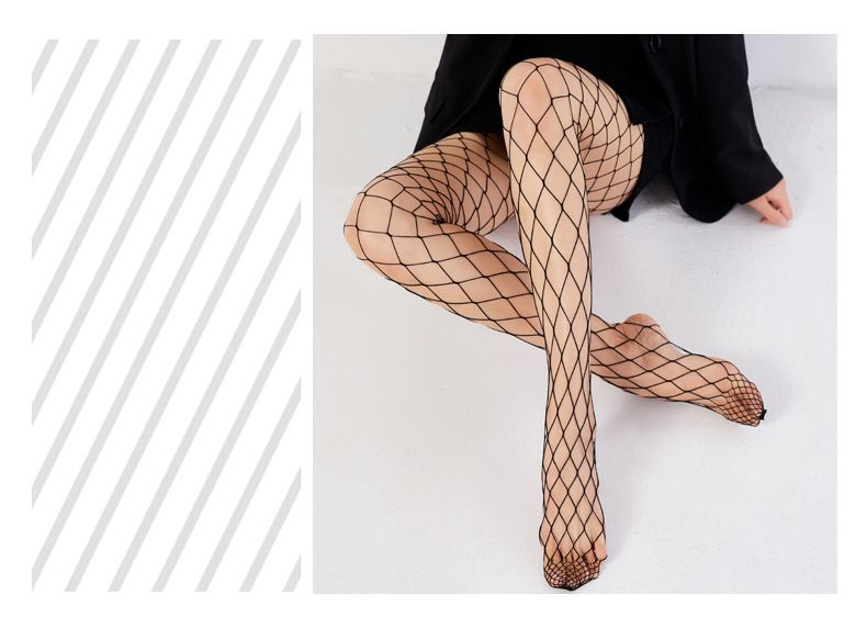 Unisex jk netzstrümpfe schwarz mesh auge strümpfe ausgehöhlt sexy heißer abnehmen lange_voghion.com