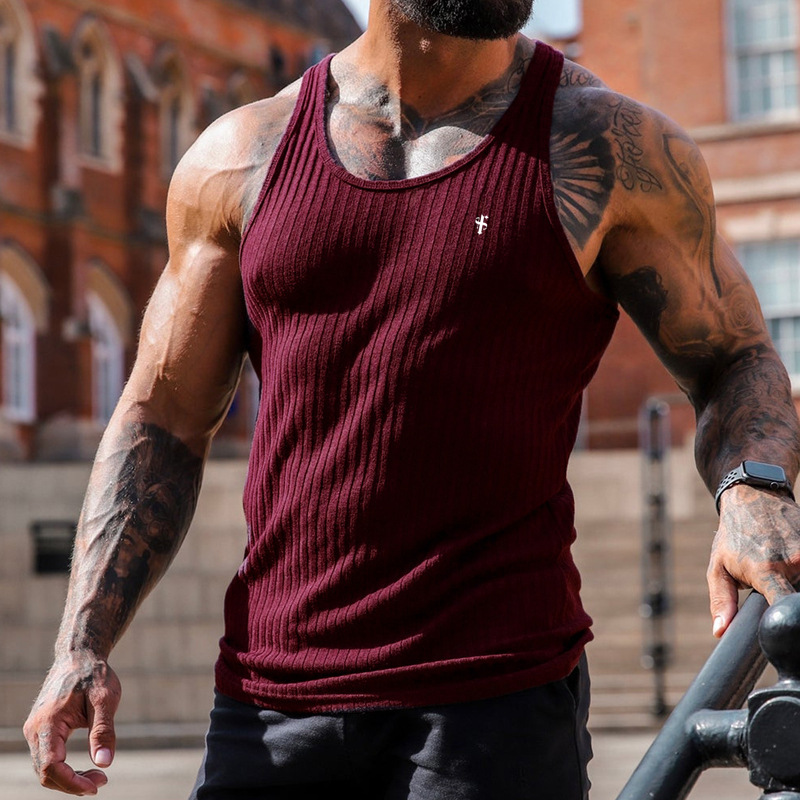 Summer New Men's Casual Vest Sleeveless Top Vest T-shirt Vest_voghion.com