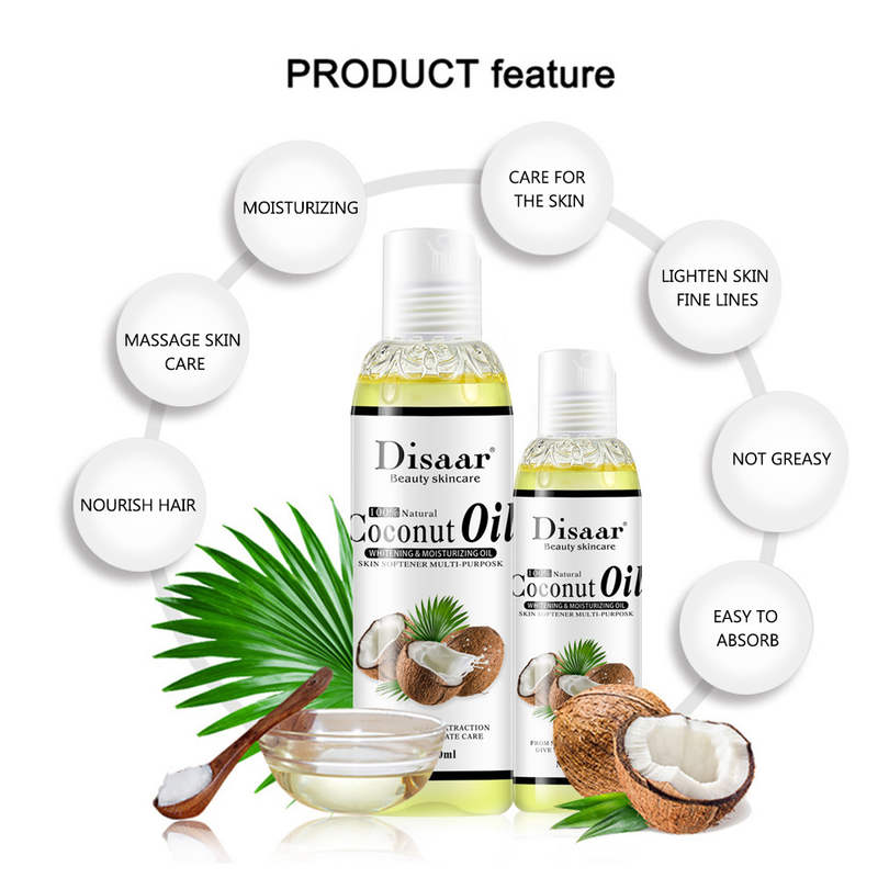 Disaar 100ml Olejek z masy kokosowej nawilżający_voghion.com