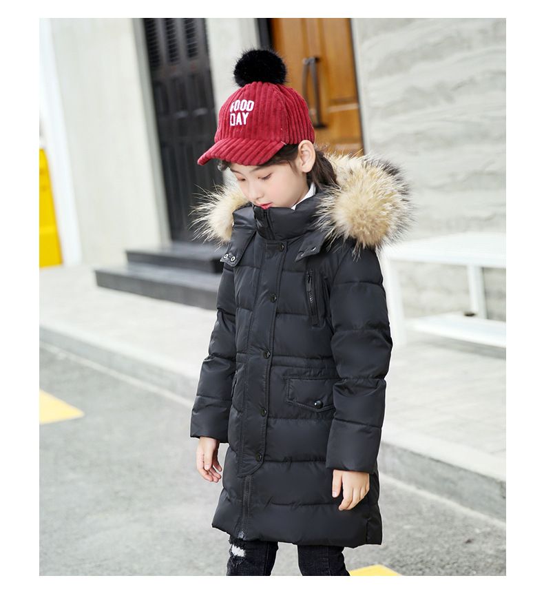 çocuk giyim Yeni çocuk şişme ceket erkek uzun kız orta boy çocuk_voghion.com
