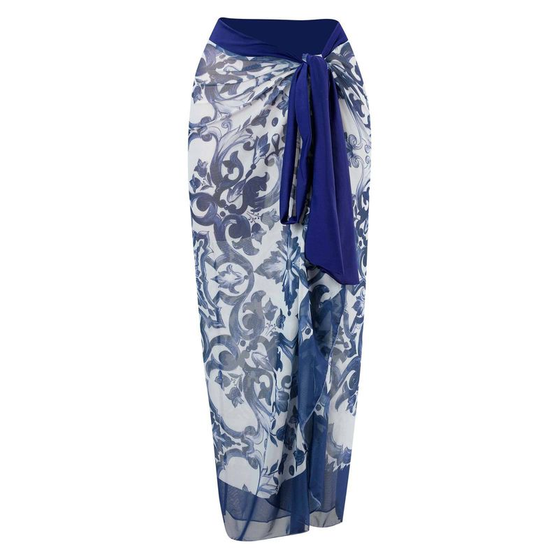 Maillot de bain une pièce pour femme Maillot de bain moulant et rétro imprimé en mousseline de soie avec support en acier et sac rigide_voghion.com