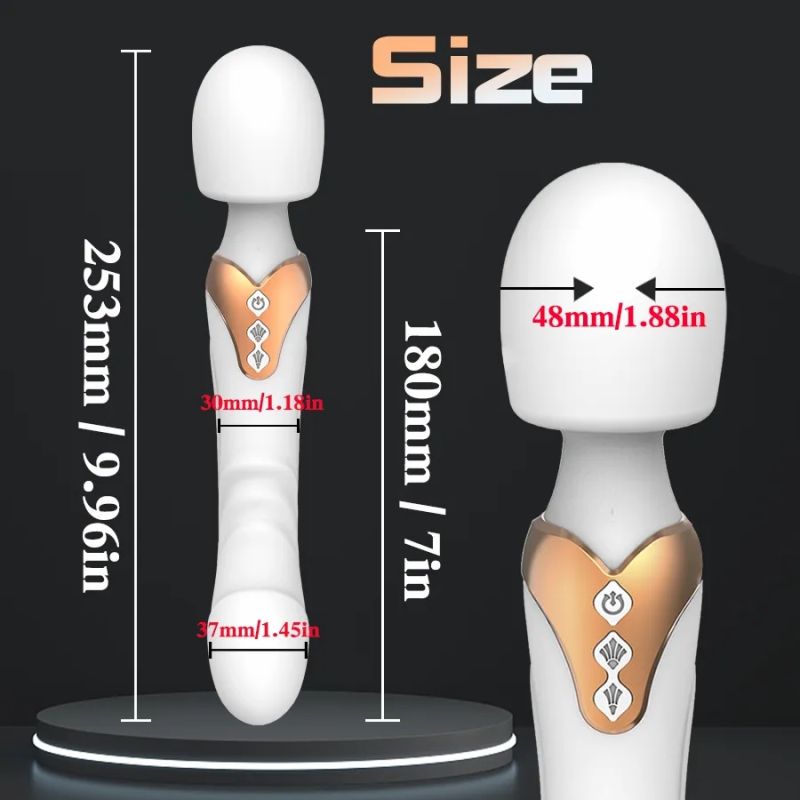 Leistungsstarker Vibrator Dildo Zauberstab für SexToys 10 Modi Klitoris_voghion.com