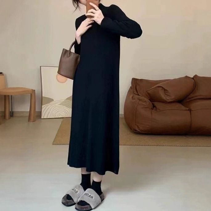2023 Stile coreano Vestibilità ampia Aderente Versatile Lavorato a Maglia Per Donna Autunno Inverno Nuova Moda Anti-Invecchiamento Base Casual_voghion.com
