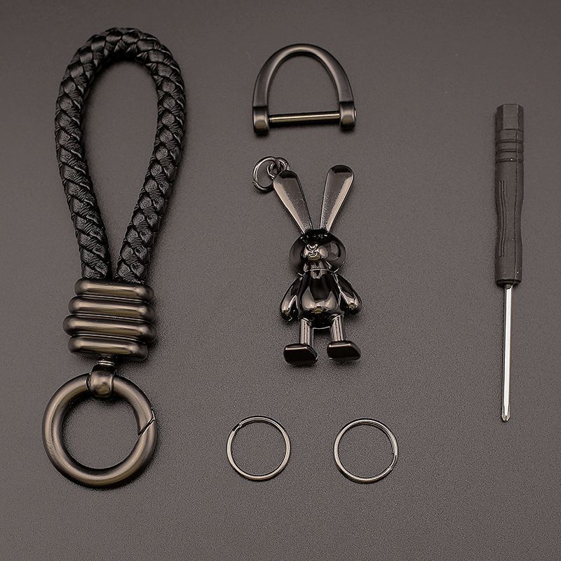 Pár Bunny Keychain Přívěsek Auto High-end Králík Rok Šperky Keychain Muži A Ženy Roztomilý Vynikající Přívěsek_voghion.com