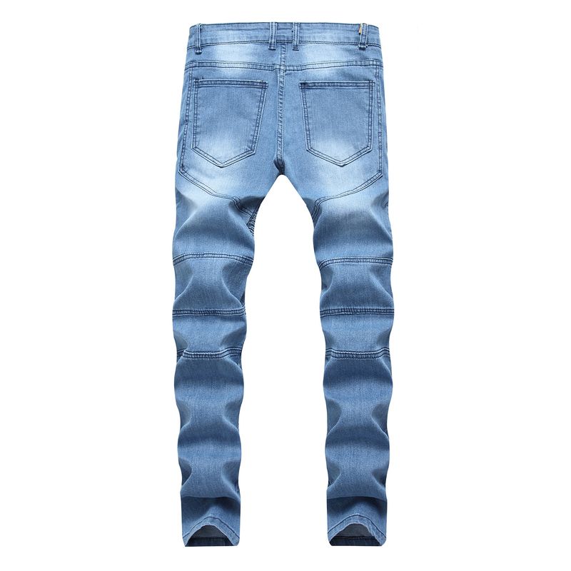 Premium Products Men's Jeans With Personalized Trendy Folds, Slim Fit And Elastic Fit, Men's Fashionable Pants_voghion.com