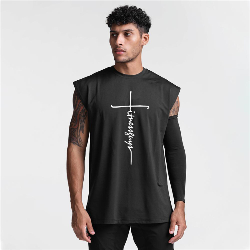 Canotta sportiva in rete ampia che assorbe il sudore per corsa traspirante da uomo, asciugatura rapida, allenamento senza maniche, fitness_voghion.com