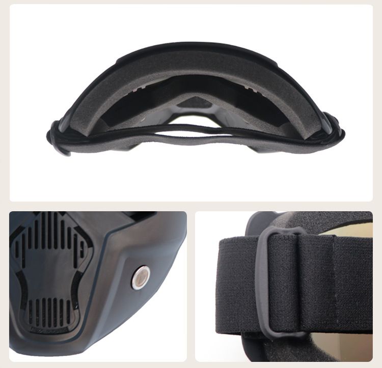 Gafas de ciclismo, gafas de motociclismo, máscara protectora retro, gafas de esquí, máscara, casco todoterreno a prueba de viento, gafas, máscara_voghion.com