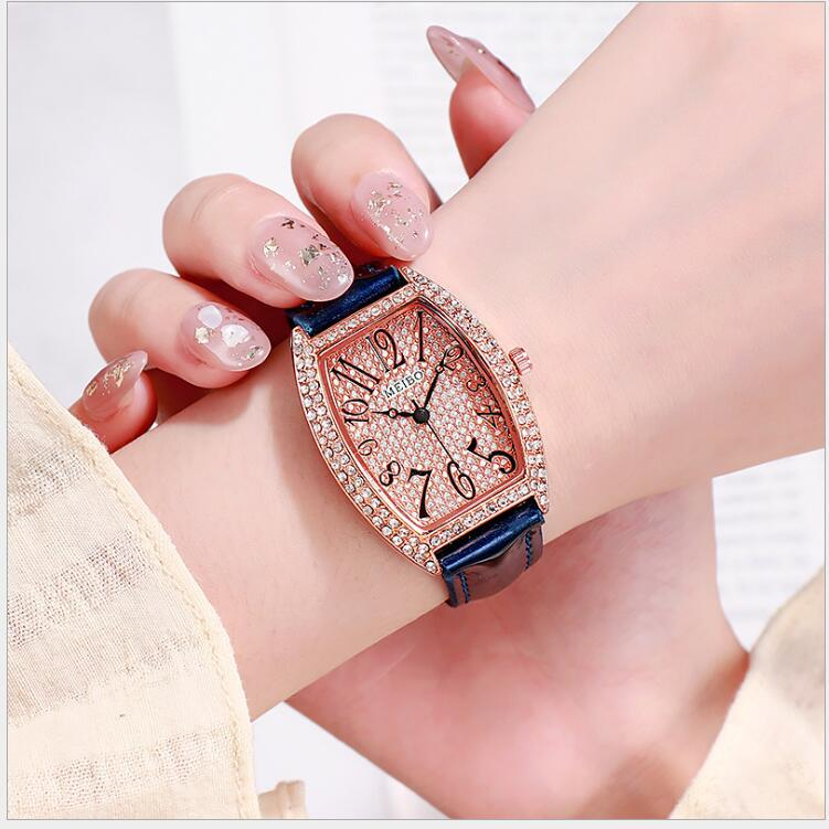 Hot selling fijne lederen band stijl modieus en elegant dameshorloge_voghion.com