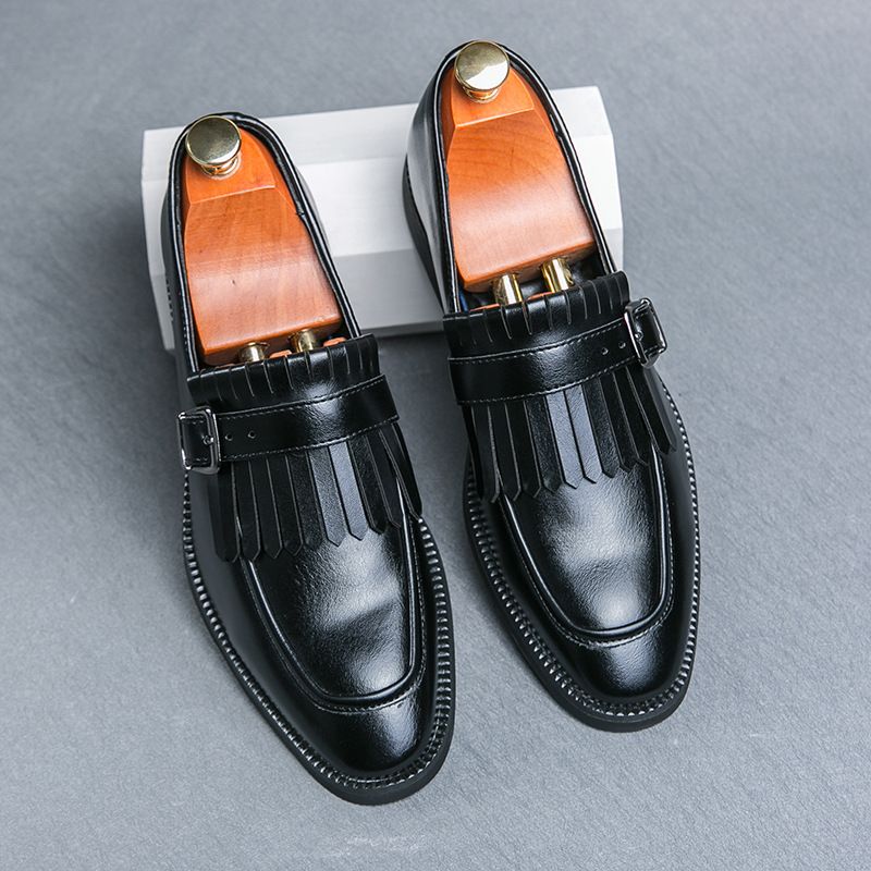 Unschlagbare Qualität Unschlagbare Qualität Neue Loafer, Schnallenquaste, Business-Leder, Britisches Herren-Fuß-Auf-Schuh-Set, Lederschuhe_voghion.com