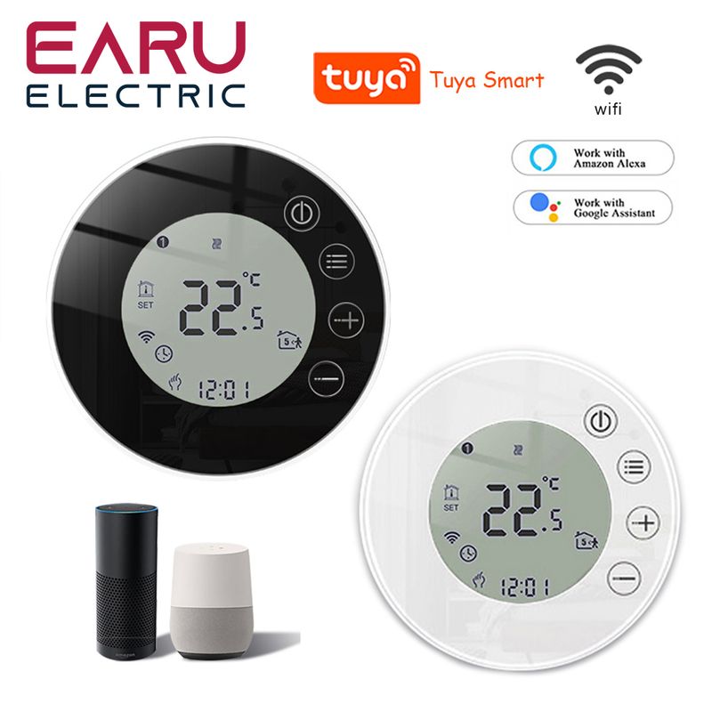 WiFi pametni termostat Regulator temperature Električni ili grijanje TRV Voda Plinski bojler Daljinski upravljač ByTuya Alexa Google_voghion.com