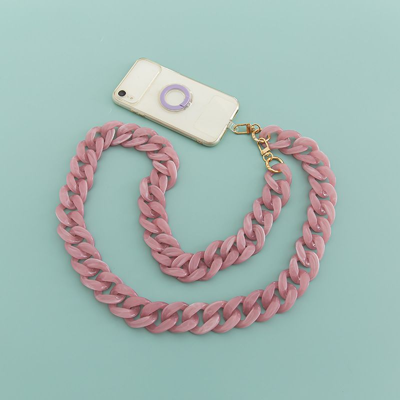 Großer, 4 cm x 3,3 cm, trendiger, rutschfester DIY-Kettenriemen aus exquisitem Harzacryl, breiter Schultergurt für Taschen_voghion.com