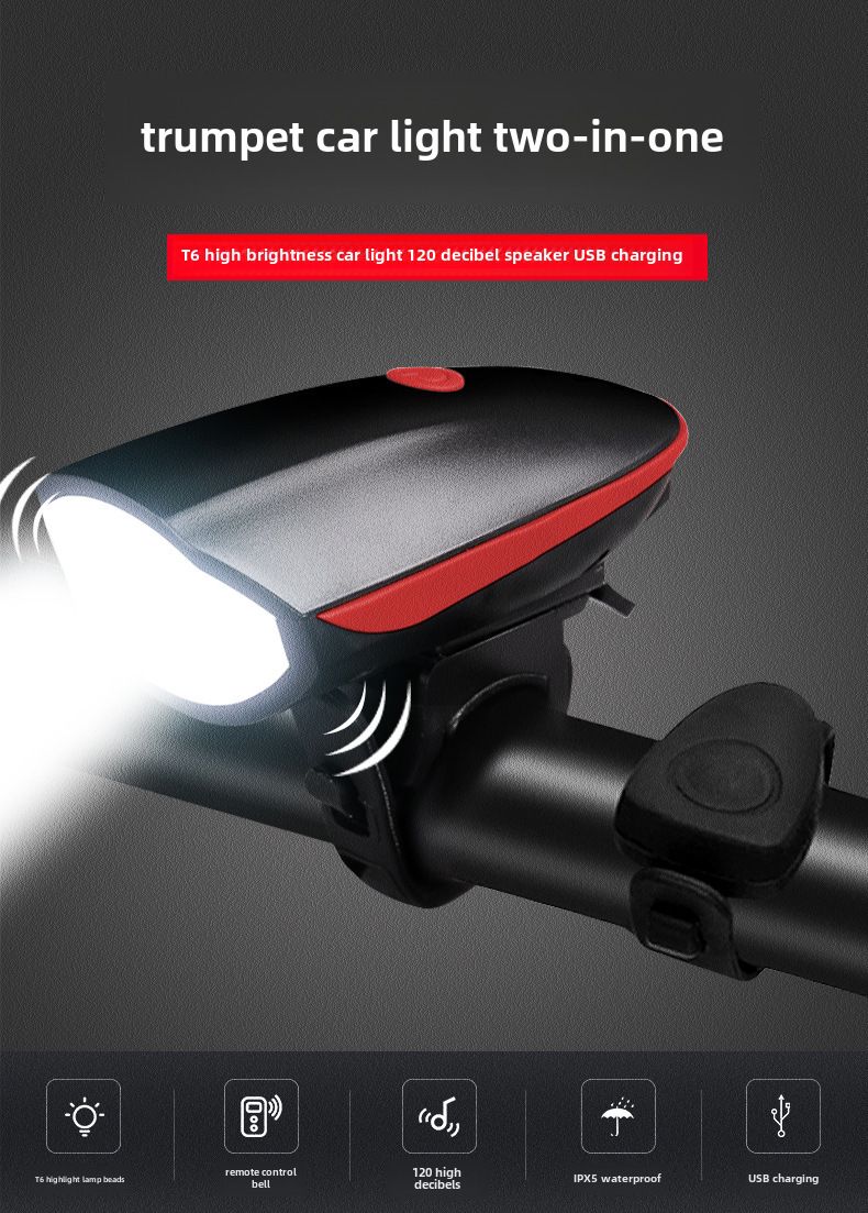Fahrradlicht-Ladehupe-Scheinwerfer-Set USB-Multifunktions-Nachtfahrt-wasserdichter Textmarker 7588 Mountainbike-Zubehör_voghion.com