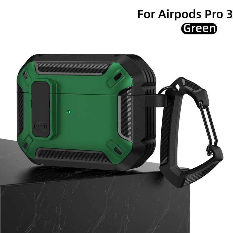 Earphone Secure Lock Cover Accessories With Cleaner Kit Protective Hard Armor For AirPods Pro 3 Case_voghion.com