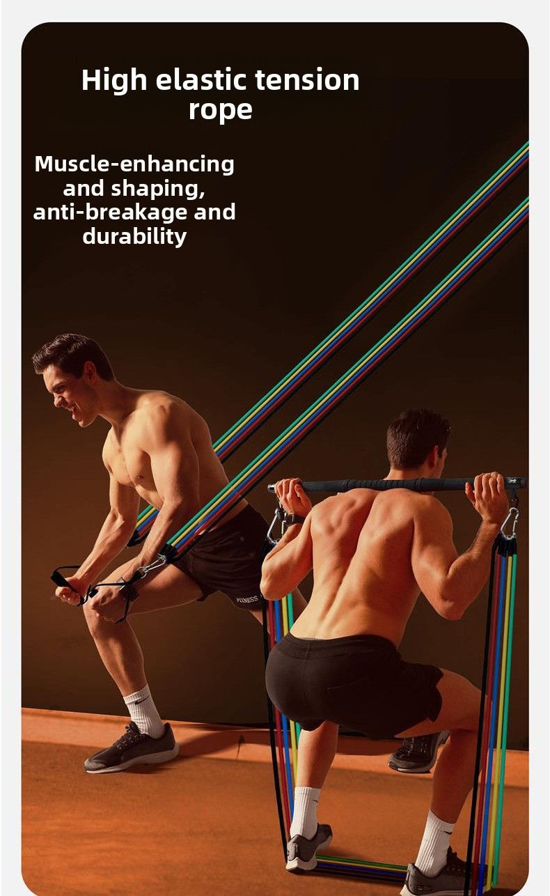 Fascia elastica per resistenza da uomo, fascia elastica per fitness, muscoli del torace, forza, attrezzatura per l'allenamento della schiena, da appendere alla porta_voghion.com