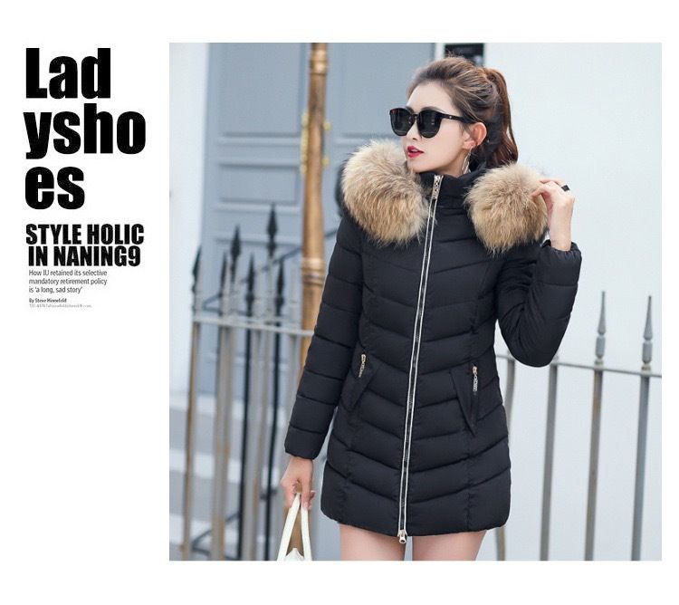 Winter Damen Kapuzenparka mit abnehmbarem Kunstpelzbesatz – Slim Fit Langmantel (M-3XL) – Elegant & Warm_voghion.com