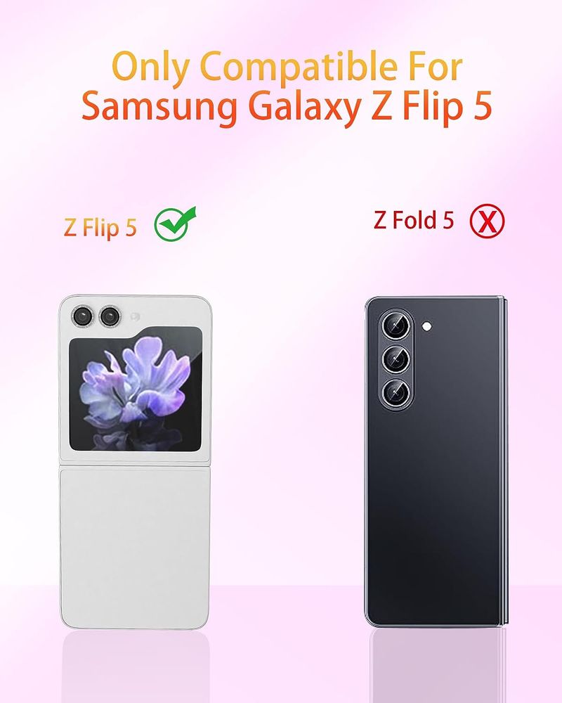 Bling Tiny Diamond Alloy Camera HD Glass Protector For Samsung Galaxy Z Flip 6 Flip 5 5G Glitter Metal Lens Ring Cap Locator_voghion.com