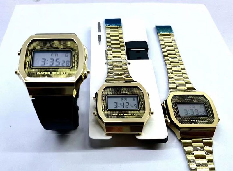Uhr Quadratische elektronische Uhr Wasserdichte im Dunkeln leuchtende elektronische Uhr Elektronische Schüleruhr_voghion.com