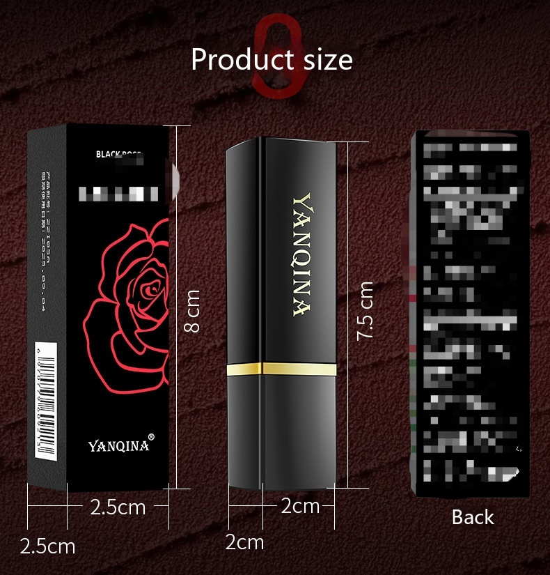 Black Rose Warm huulepulk ja niisutav kõvasti puudutatav huulepulk Cup Base Color Beauty Live_voghion.com
