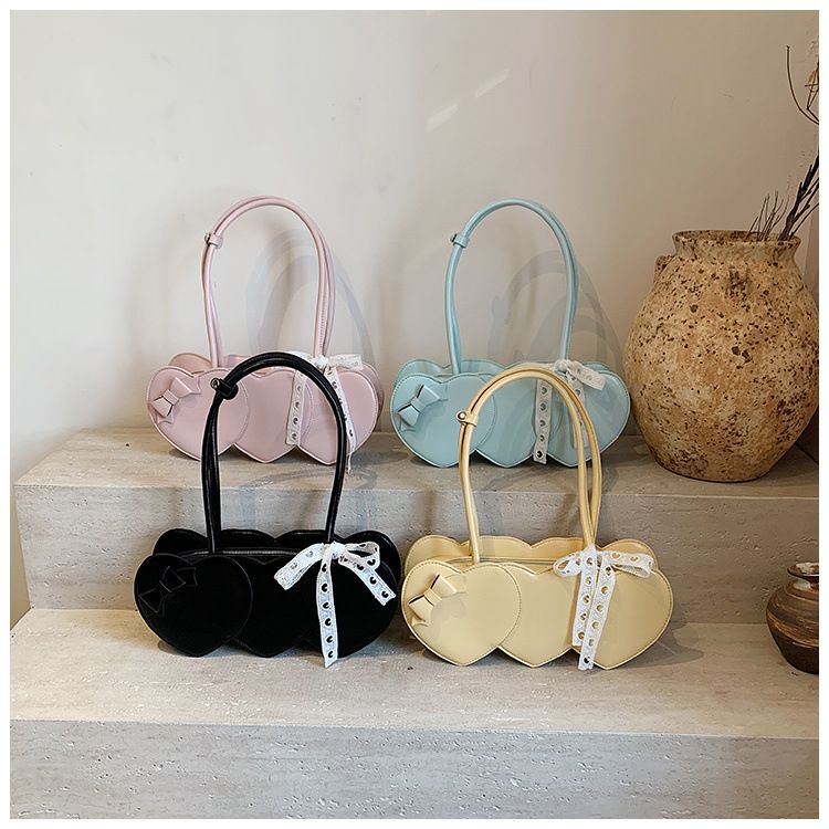 Bolsa de ombro feminina em formato de coração, nova coleção outono/inverno 2025, elegante e versátil_voghion.com