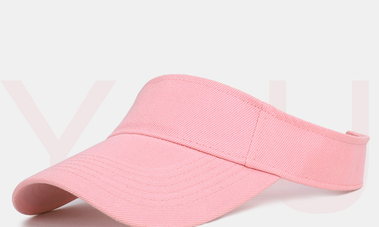 Sommer Sonnenhüte Männer Frauen Baumwolle Verstellbares Visier UV-Schutz Oben Leer Solide Sport Tennis Golf Laufen Sonnencreme_voghion.com