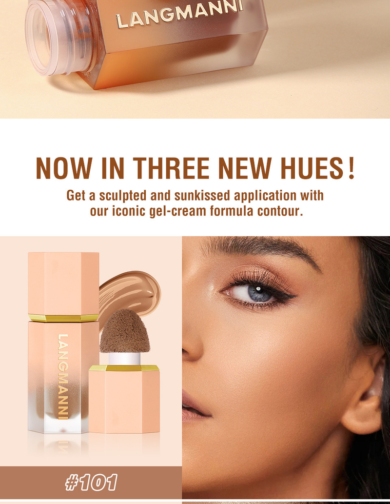 3 Renk Sıvı Kontur Sopa V-yüz Şekli Hafif Su Geçirmez 3D Mat Kapatıcı Bronzlaştırıcı Vurgulayıcı Shad D_voghion.com