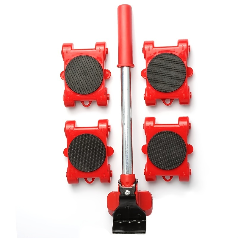 1 Set Furniture Slides Tools Kit, Portable Moving Tool With Rollers, Large Tool Moving Tool Roller, Load Single Person Energy Efficiency_voghion.com