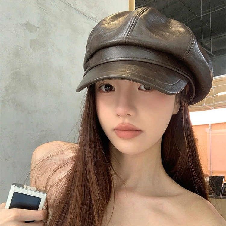 Duckbill Beret 2025 Herbst/Winter Neue achteckige Damenmütze_voghion.com