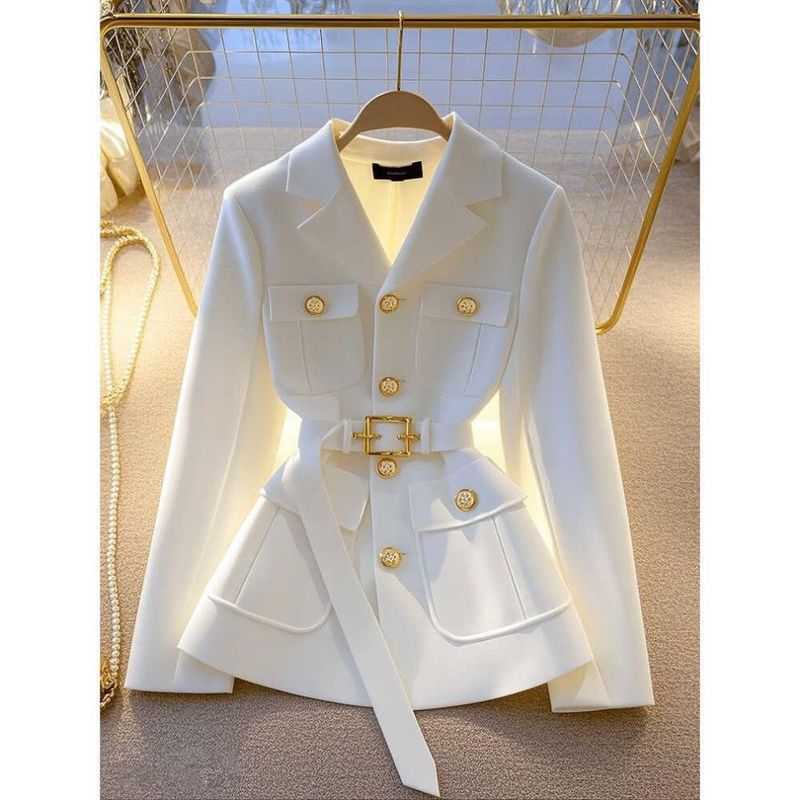 Women's Clothing early autumn unique and good looking professional temperament lady suit top_voghion.com