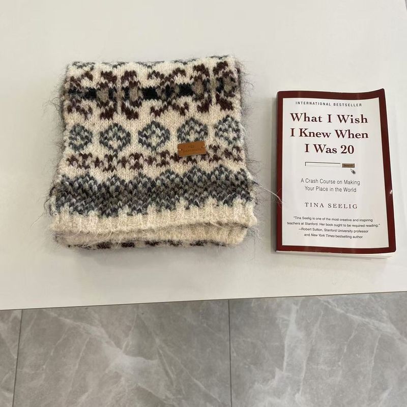 Sciarpa in maglia di lana da donna autunno/inverno 2025, nuova, calda e resistente al freddo_voghion.com