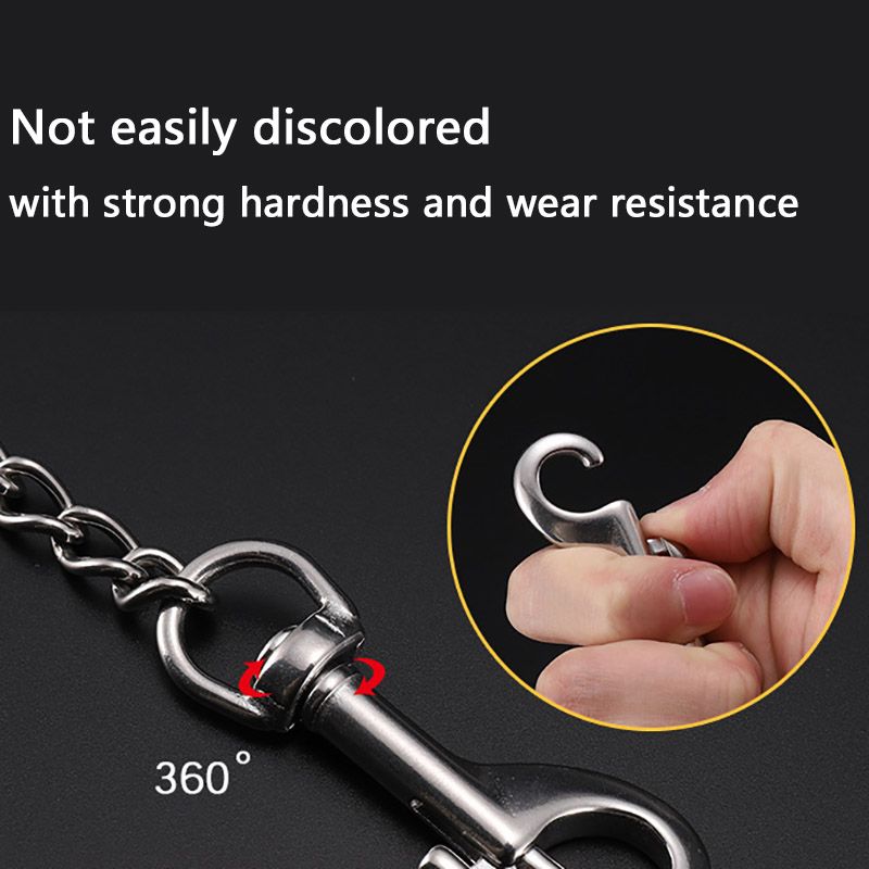 120 cm duurzame kleine en middelgrote honden, ijzeren ketting, metalen ketting voor bijtbescherming, hondenaccessoires van PawParty Store_voghion.com