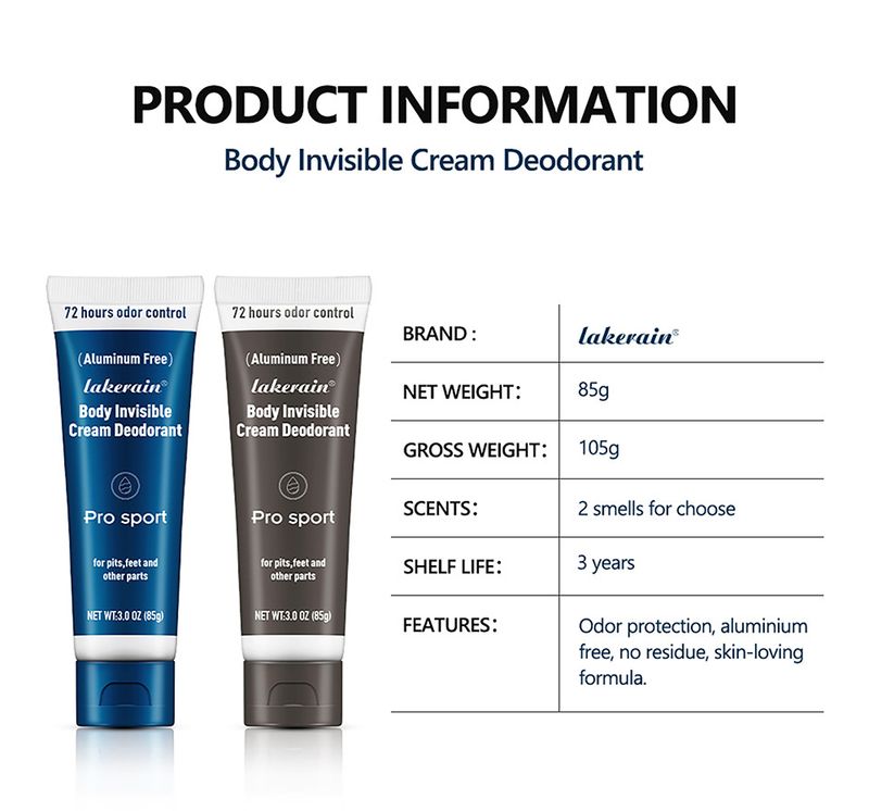 Cream Full Body Marine Scent Woody Fragrance Men's Sports Deodorant Stick_voghion.com